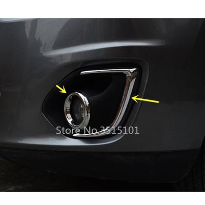 Car Head Front Fog Light Lamp Frame Stick Eyebrow ABS Chrome Cover Trim Sticker For Mitsubishi ASX 2013 2014 2015 2016 2017