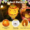 2025 New Easter Egg Decorative Nightlight, Easter Campfire Flickering Nightlight, Cute Easter Bunny Campfire Flickering Night Light, Plug into Wall