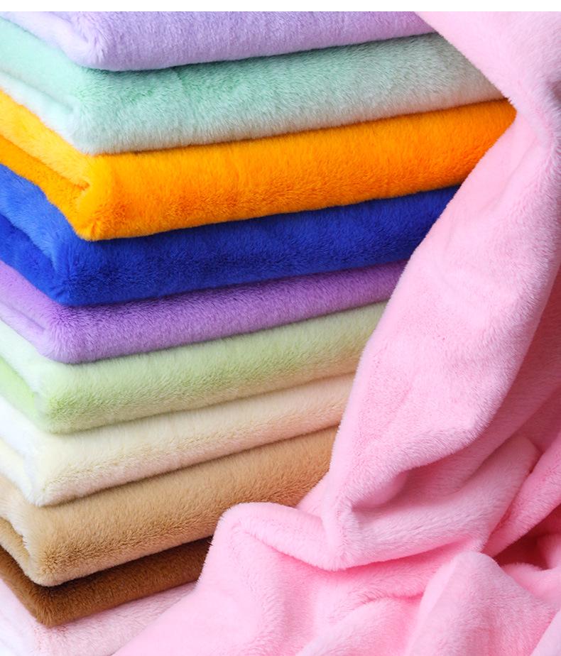 Material Pluș Iepure Rex Imitație 5mm - Opțiuni Multicolor pentru Jucării, Îmbrăcăminte, Perne