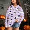 Kids Casual Halloween Print Hoodie for Holiday and Everyday Wear