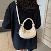 Elegant Half-moon Shoulder Bag Korean Style Crescent Bag Casual Dumpling Crossbody Bag  Women