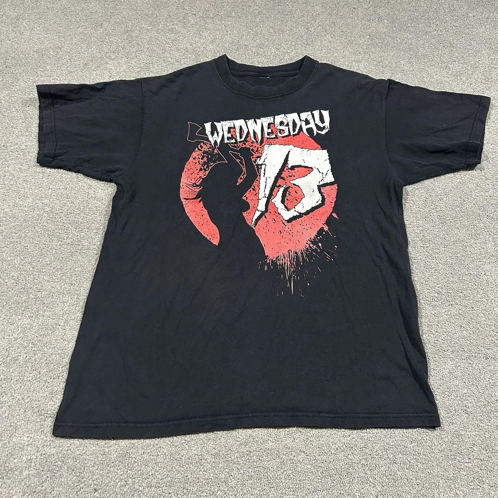

Wednesday 13 T Shirt Mens XL Horror Punk Music Band Tee Graphic Black Scream S