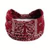Boho Headbands Wide Knot Hair Scarf Floral Printed Hairband Elastic Turban Headwrap Stretch Head Bands Bandana Fashion Hair Accessories for Women