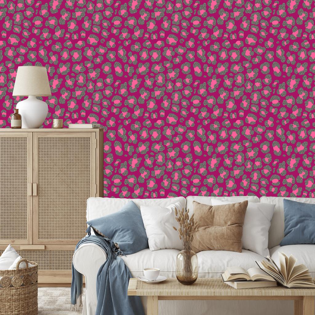 Pink Leather Wallpaper Purple, Pink and Gray for Living Room and Bedroom 50x1000