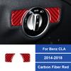 Real Carbon Fiber For Mercedes Benz CLA 2014-2018 Car Headlight Adjustment Button Decoration Sticker Car Interior Accessories