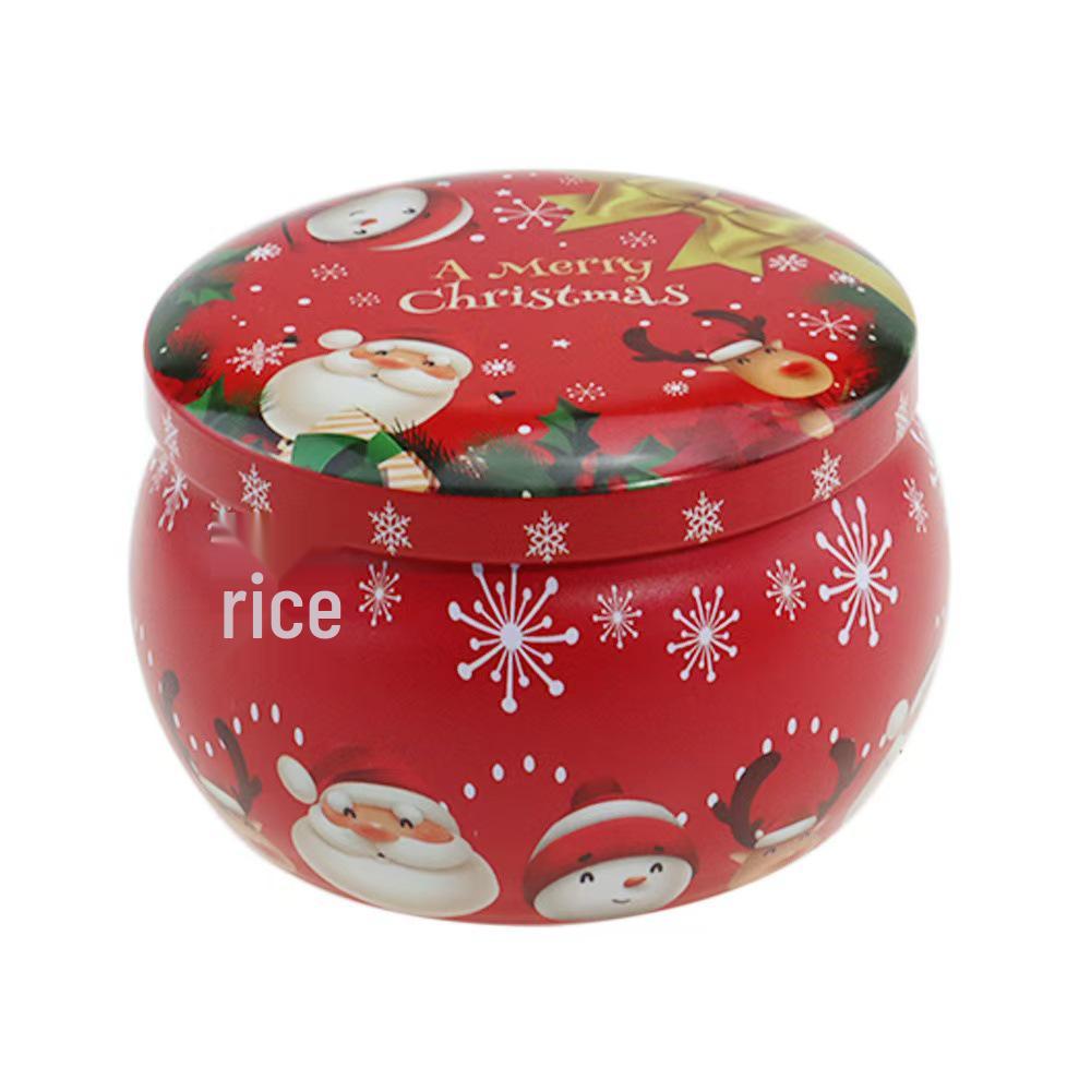 2.2 Oz Tea Pear Paste Candy Tin Gift Box with Candle Can Storage