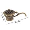 Metal Lotus Incense Burner Bowl Incense Holder With Handle Yoga Meditation Home Decor Ancient Style Alloy Incense Burner