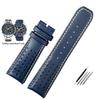 22mm 23mm  Cowhide Leather Watchband for CITIZEN Blue Angel Generation Men's Watch AT8020-54L AT8020-03L Series Bracelet Strap