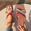 Fashion Women's Flat Slippers 2025 Summer New Fashion Bohemian Style Tassels Design Casual and Comfortable Slippers Zapatos Mujer