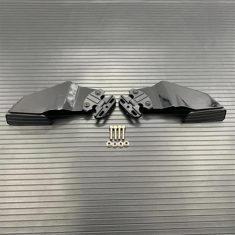 1Pair For Suzuki GSXR 600 750 1000 GSX650F GSX1300R Adjustable Side Wing Spoiler Fairing With Rear View Mirror Universal