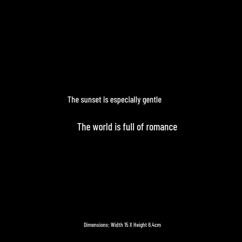 Romantic Sunset Reflection Rear Windshield Sticker