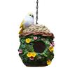 Buiten Ophangbaar Vogelhuis Decoratief Kolibrie Huis Ornamenten Waterdicht Hars Mini Vogelhuisje voor Patio Tuin Veranda Tuin