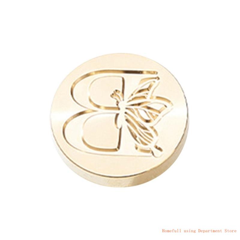 Butterfly Letter Pattern Wax Stamp Head, Sealing Wax Stamp Head Replacement