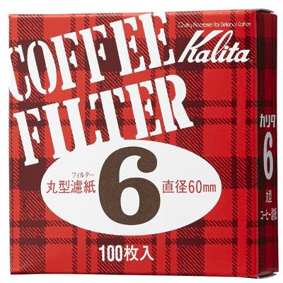 Kalita Coffee Paper Filter That Brings Out the Flavor Round Filter Paper for Mocha Express 6 100 Sheets Diameter 60mm White Stylish Camping Outdoor