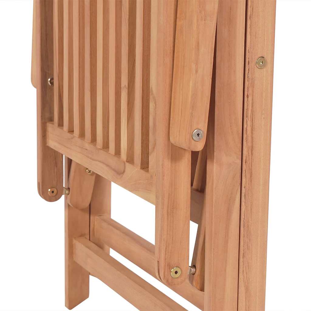 Adjustable Garden Chairs 2 pcs Solid Teak Wood