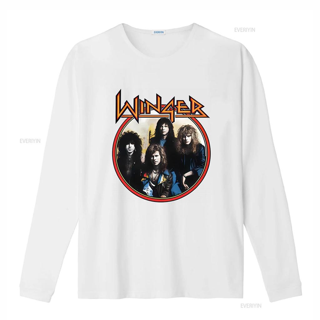 Winger Band Konzert Rock Musik Druck T-Shirt Baumwolle Alle Größen vintage Gewaschen Herren Grafik Atmungsaktiv Oberteil Für Den Alltag