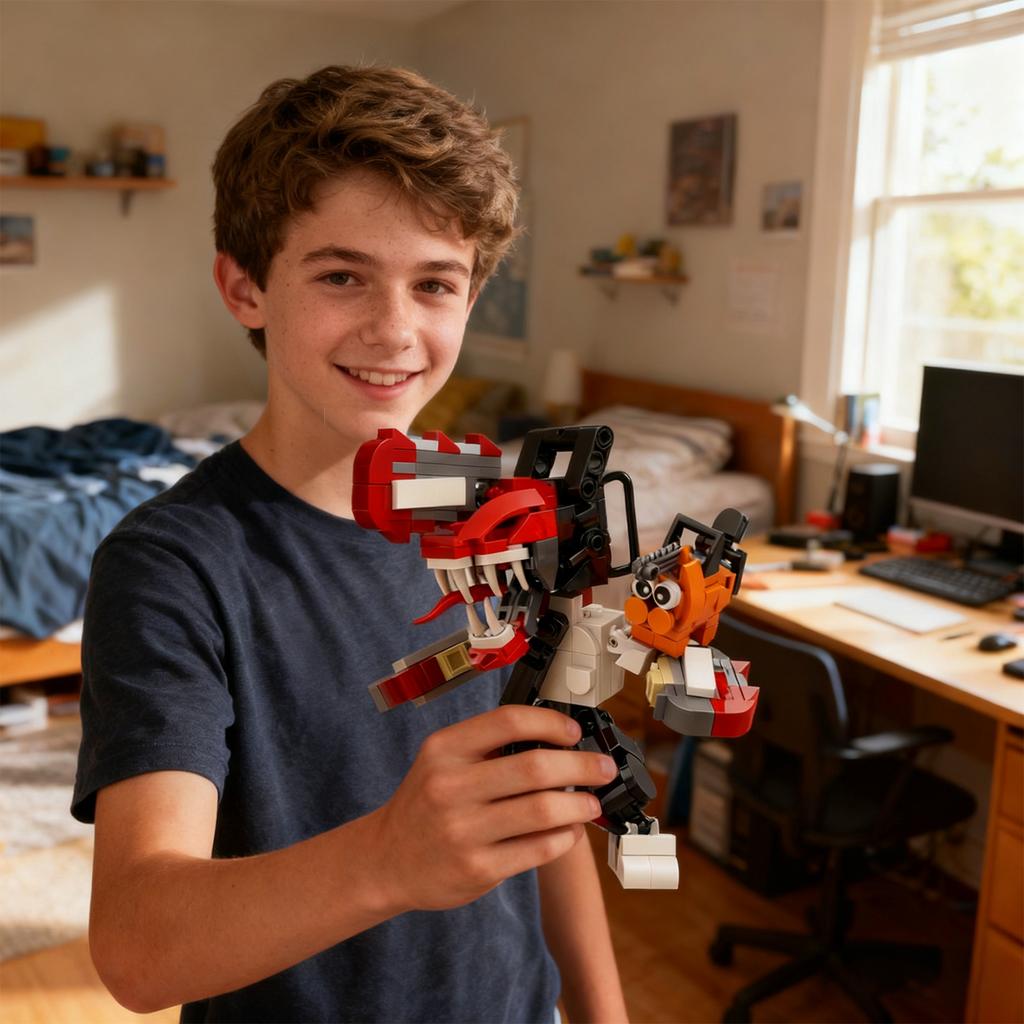 Imitation Mystery Puppet Assembly Building Block Figure Model - Creative Building Block Anime Model, Suitable For Display And Collection Gifts.