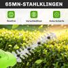 2-in-1 Cordless Hedge Trimmer Electric Hedge & Shrub Shears with 20/10cm Cutting Length, Charger