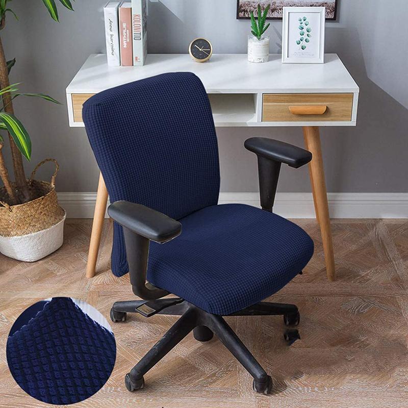 Corn Velvet Split Computer Office Chair Cover Lifting Boss Computer Chair Cover Universal Swivel Chair Cushion Cover