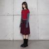 Lara Fox Check Wrap Skirt Red Check Skirt Br4Ws002