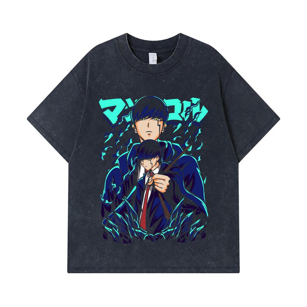 275 GSM Washed T-shirts 100% Cotton Mashle V2 Mash Print Unisex Heavy Cotton T Shirt