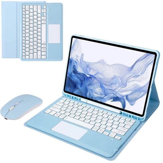 

Волшебная клавиатура, беспроводная мышь, планшет для Samsung Galaxy Tab A8, чехол 10,5 дюйма, Tab A7 S7 FE Puls, 12,4 дюйма, Tab S8, 11 дюймов, Tab S6, чехол 12.4in S7 Puls S7 FE