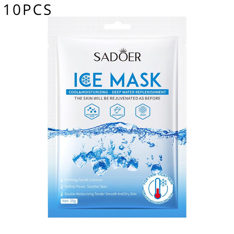 

SADOER Deep Hydration Ice Mask Питательная увлажняющая и увлажняющая лифтинг-омолаживающая маска для лица 10pcs