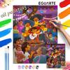 Coco Mariachi Band Oil Paint Digital Painting Art Kit Handmade DIY Painting Kit Home Decor