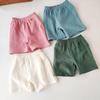 Kinder Sommer Shorts aus Baumwolle und Leinen: Leichte Fünf-Punkt-Kleinkind-Hotpants für Jungen & Mädchen - Lässige Oberbekleidung