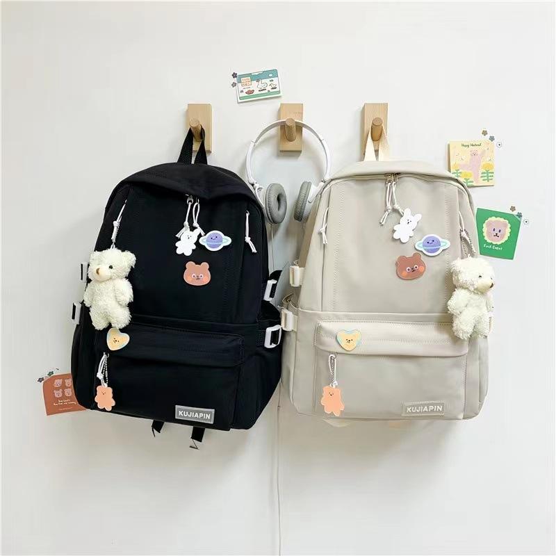 Schoolbag Backpack 1011 New Student Backpack Korean Version Fashion Harajuku Schoolbag Internet Celebrity Explosion, One Piece