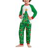 Christmas Family Matching Pajamas Set Mother And Baby Baby Cartoon Print Pajamas Home Clothes Set