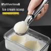 Stainless Steel Spring-Loaded Ice Cream and Fruit Baller Scoop (Large Size)