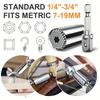 Universal Socket Wrench Torque Head Set Ratchet Super Sleeve Gadget Power Drill Adapter Magic Grip Spanner Key Multi Tool 7-19mm