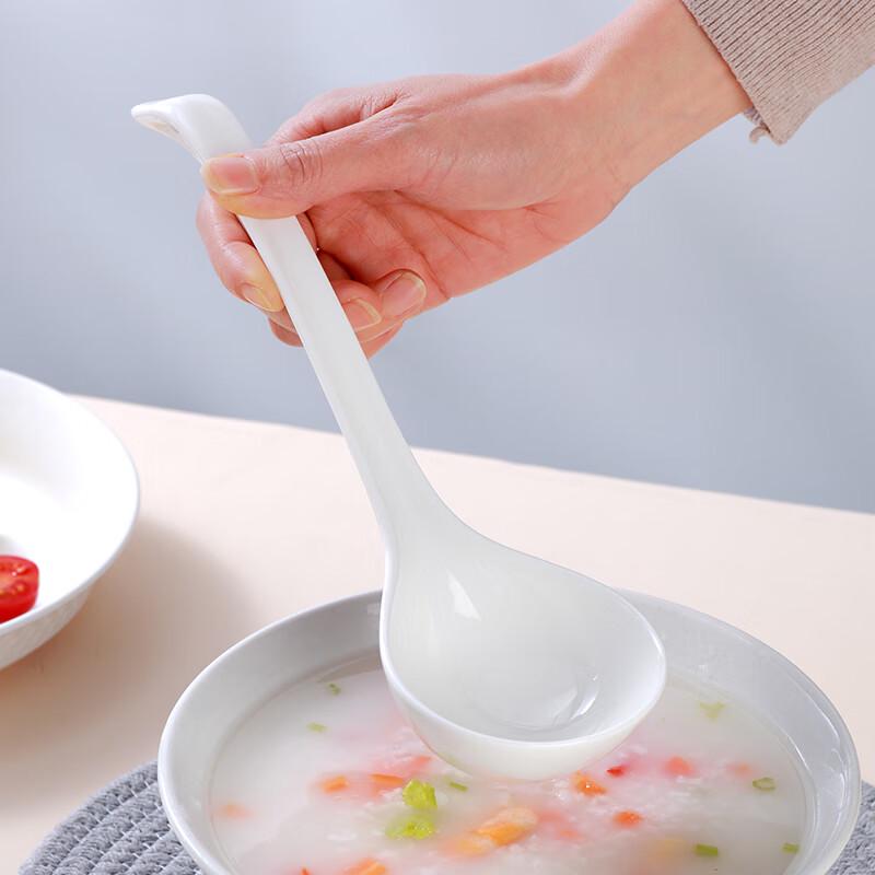 Sky Top Pure White Ceramic & Bone China Spoons