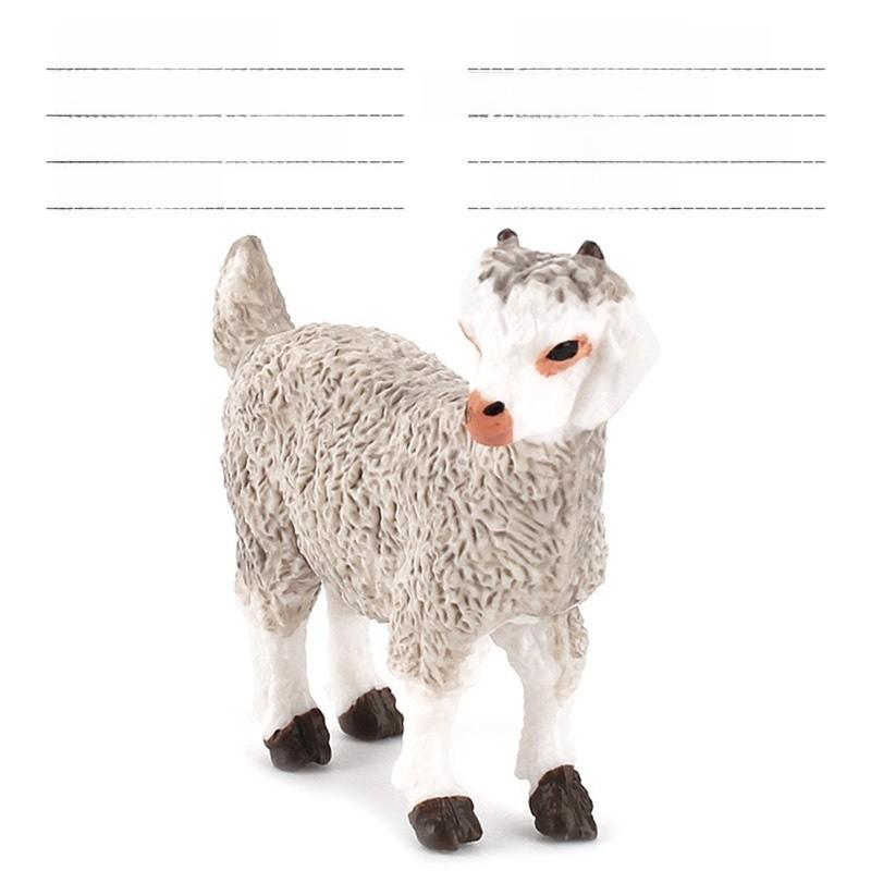 Farm Pvc Model Set With Static Sheep And Goat Figures For Desk Decor And Educational Display