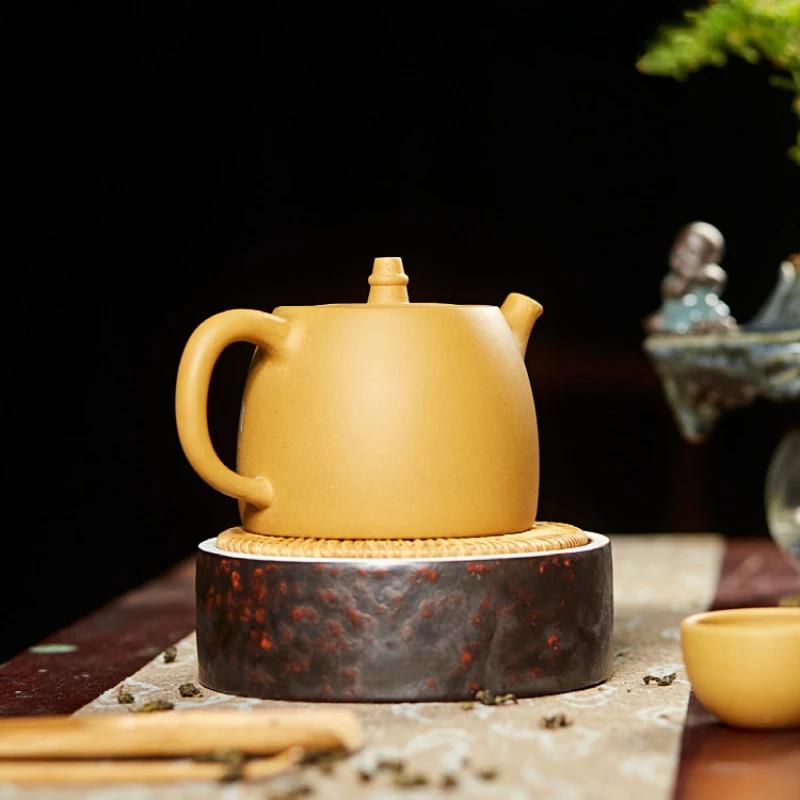 490ml Classic Yixing Purple Clay Tea Pot Raw Ore Section Mud Filter Teapots Chinese Tea Set Supplies Zisha Kettle 1pcs Teapot