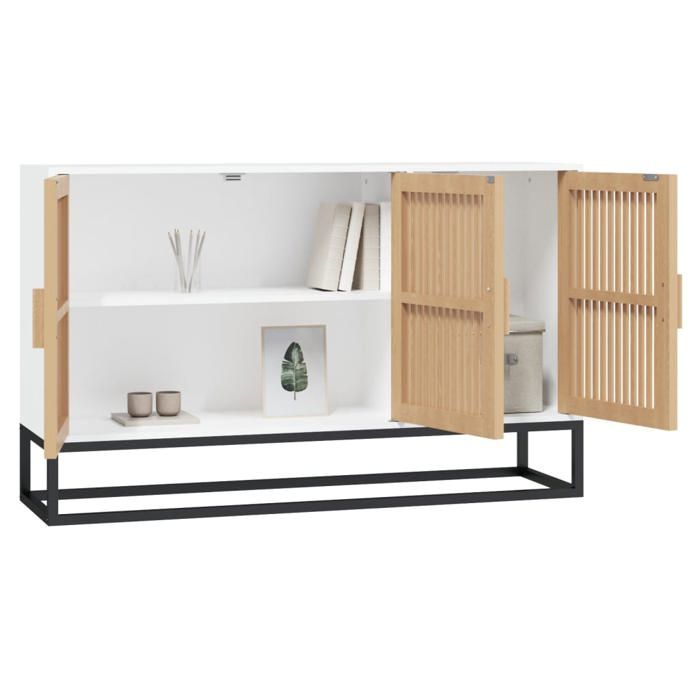 VidaXL Buffet blanc 105x30x65 cm bois d'ingénierie, armoire, armoire latérale, armoire de rangement, armoires, placard, 352121