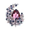 New Alloy Brooch High-end Niche Women's Peony High-end Pin Coat Suit High-end Versatile Brooch