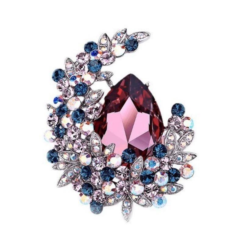 New Alloy Brooch High-end Niche Women's Peony High-end Pin Coat Suit High-end Versatile Brooch