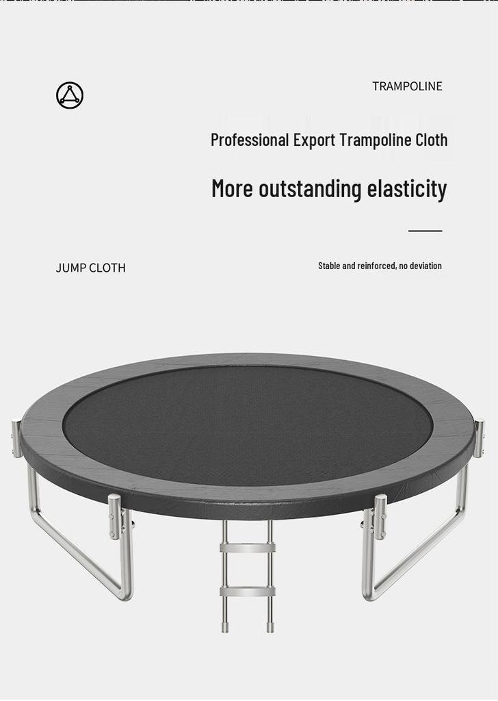 Indoor/Outdoor Kids Fitness Trampoline - Large Round Bouncing Bed for Home and Commercial Use