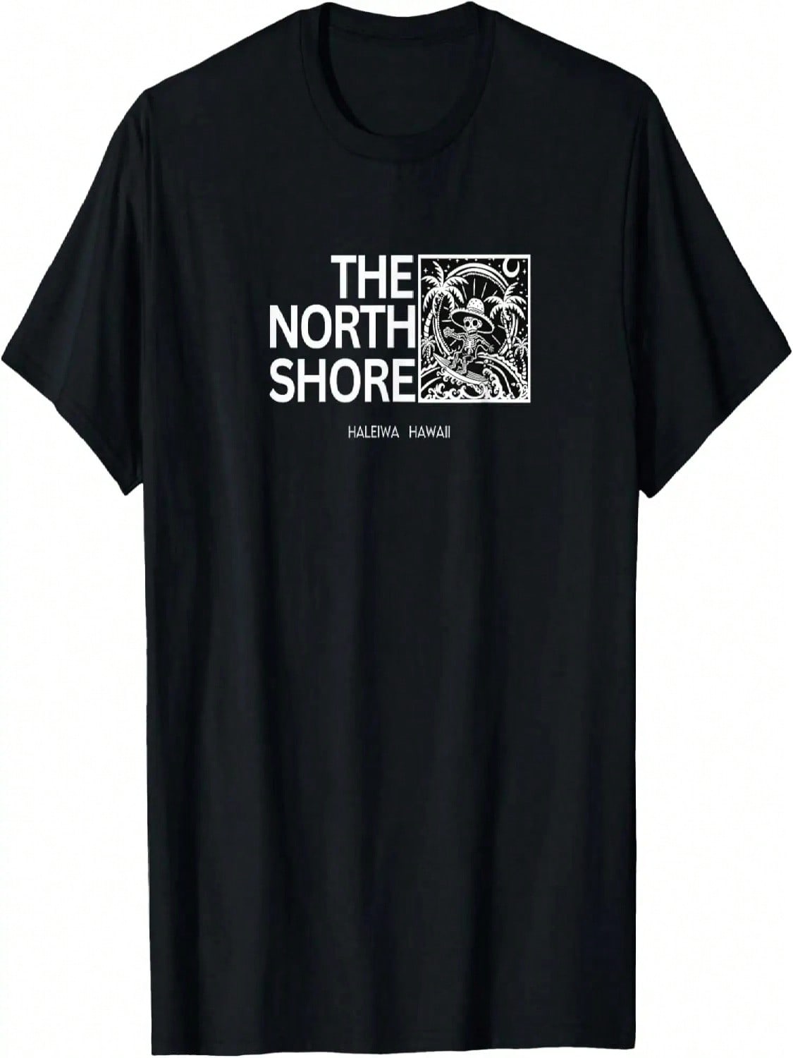 Skeleton Hawaii Surfer Paradise North Shore T-Shirt S разноцветный