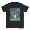 Summer's new  Sleeping Kabi Beast printed men's T-shirt, round neck, 100% pure cotton T-shirt, cute  printed top