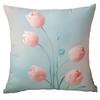 New 3D Imitation Plush Tulip Pillow Case Fresh Home Living Room Sofa Cushion Cover Premium Durable Quality Useful