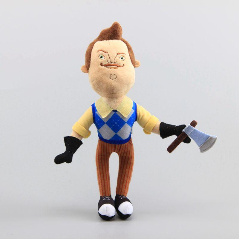 Neighbor Hello 5 Flashlight Butcher Neighbor Plush Figure Toy Doll Stuffed