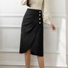 Fashionable Irregular Mid-length Skirt for Women in Spring New Temperament Sexy High Waist Hip-packing One-step Skirt