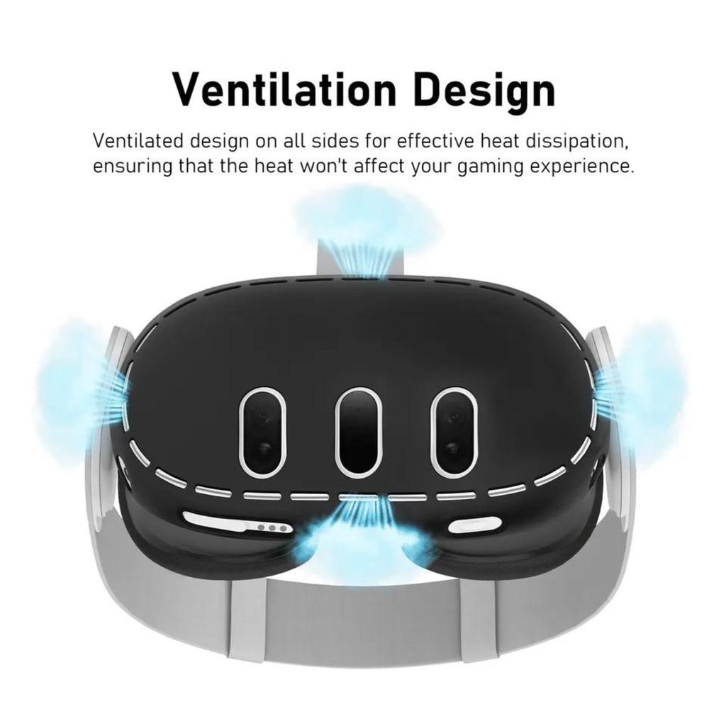 Silicone Goggle Case for Meta Quest 3 | Black