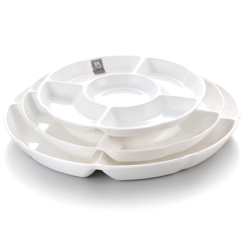 Yangge Melamine 5-Section Divided Serving Platter