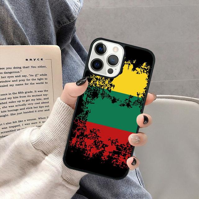Lithuania Flag Phone Case Cover for iPhone 17 Air 16 16e 15 13 14 11 12 Pro Max Plus Coque Fundas Shell