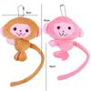 Long Tailed Monkey Pendant Bag Charm Plush Monkey Toy Monkey Doll Key Chain  Kid Gift