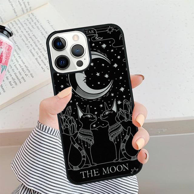 Witches Moon Tarot card Phone Case For iPhone 17 Air 16 15 14 plus 12 13 Pro max Soft Bumper Shell Cover coque
